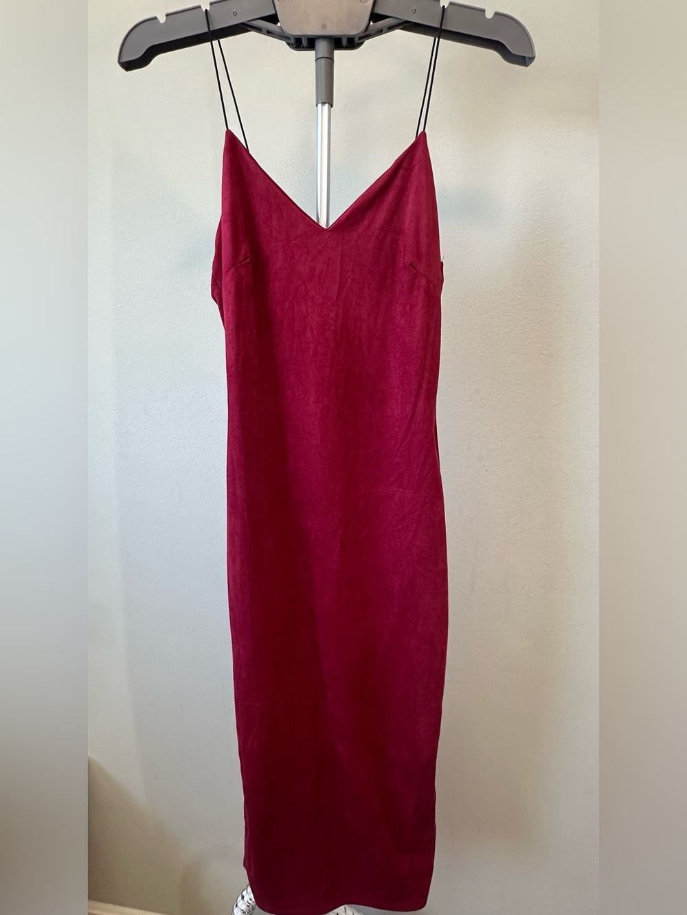 Windsor Red Velvet Midi Slip Dress. Flattering, elegant, coquette & versatile.